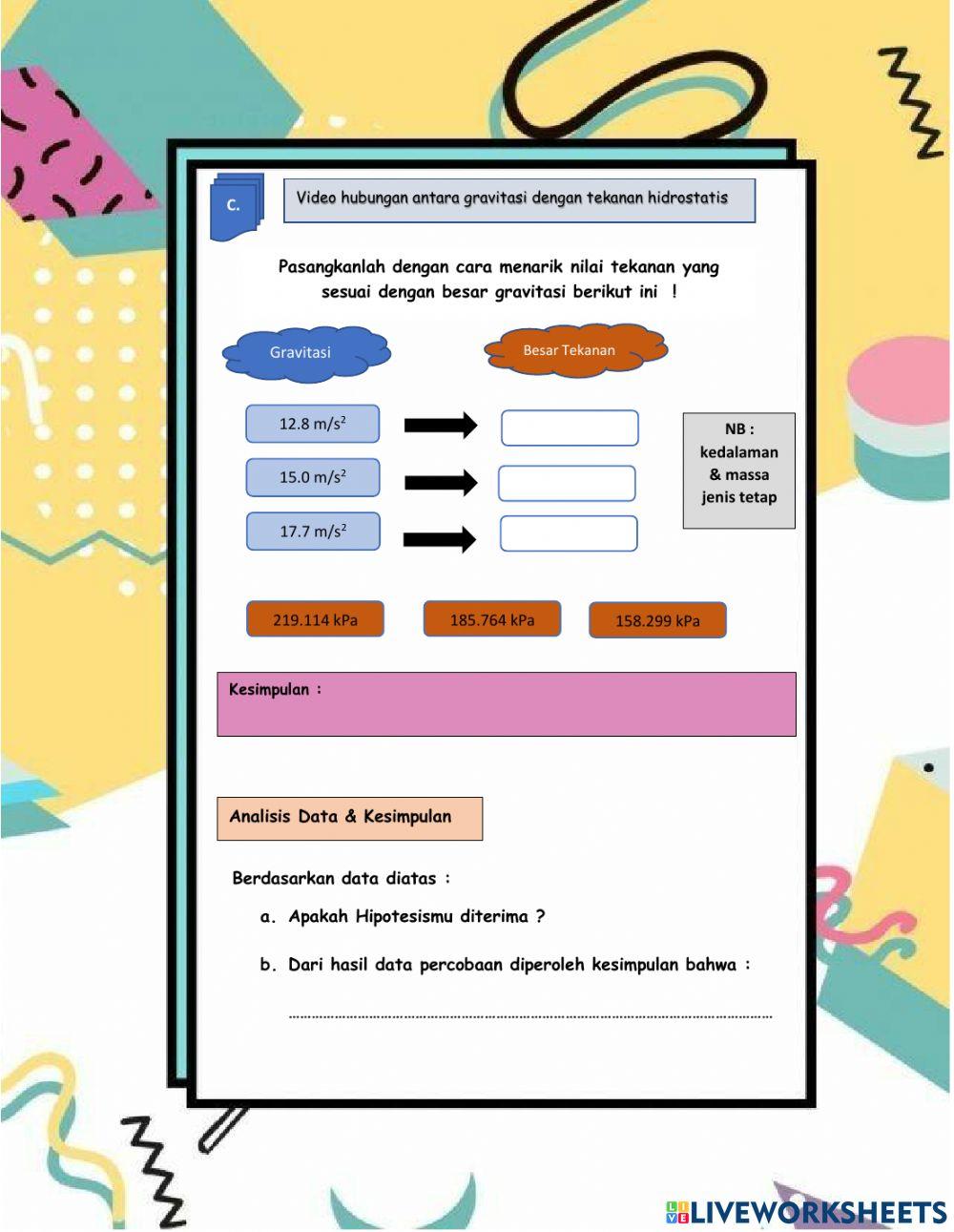 LKPD- Tekanan Hidrostatis