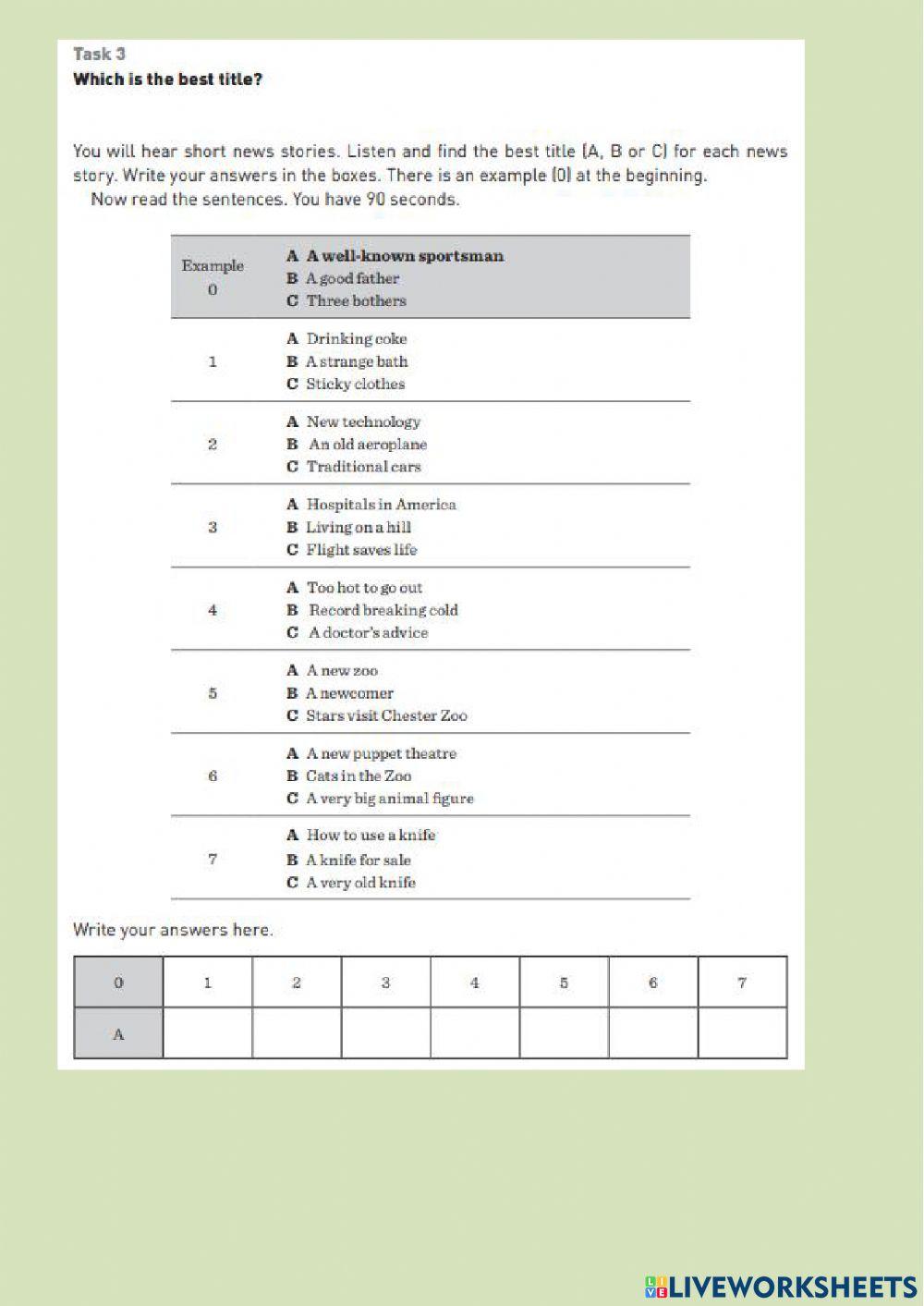 Idegennyelvi mérés Angol 8. 2017