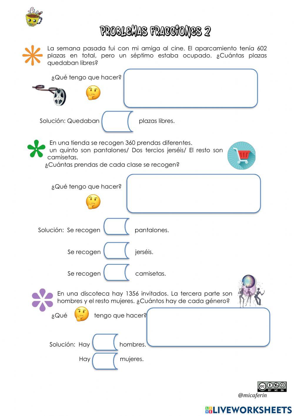 Problemas Fracciones 2