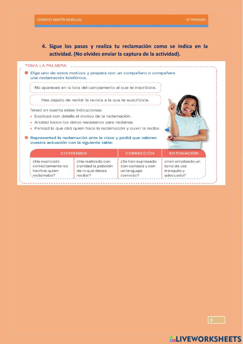 Comunicación oral. Tarea 12.