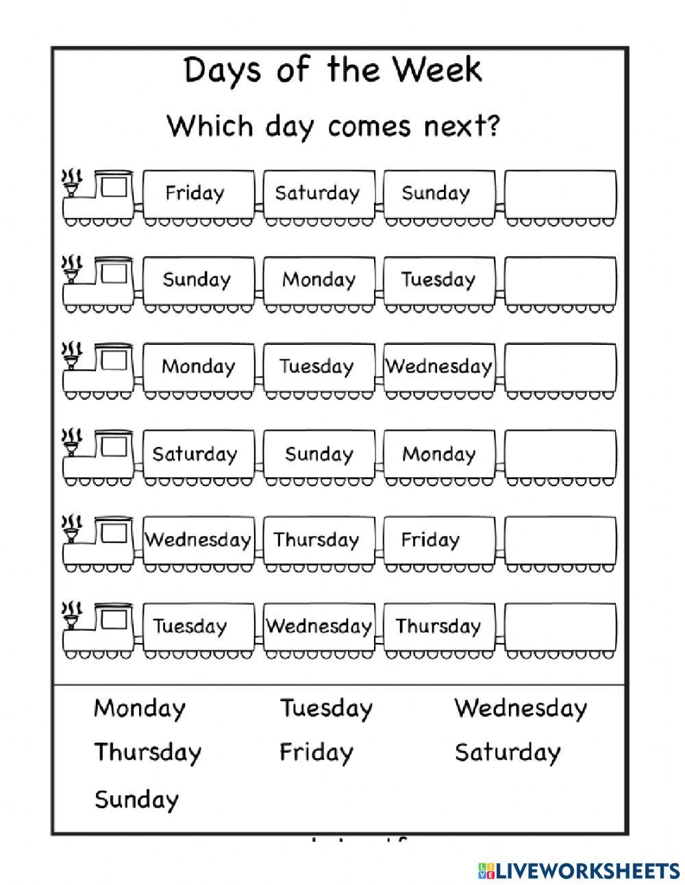Days of the week