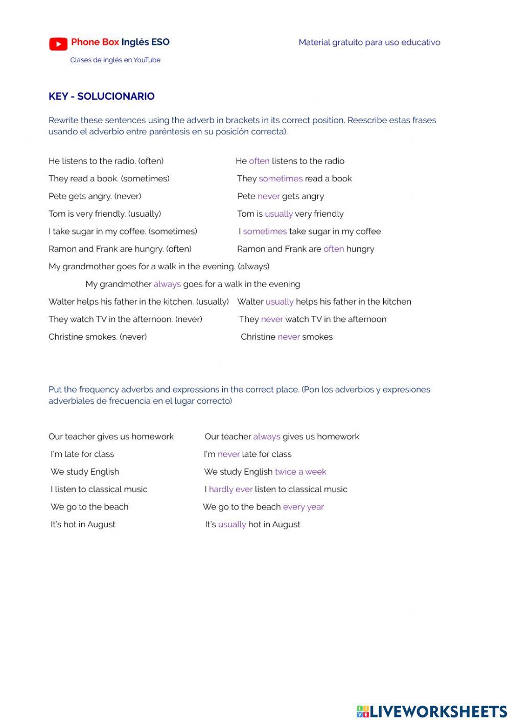 2ºESO-Present Simple.ejercicio.3