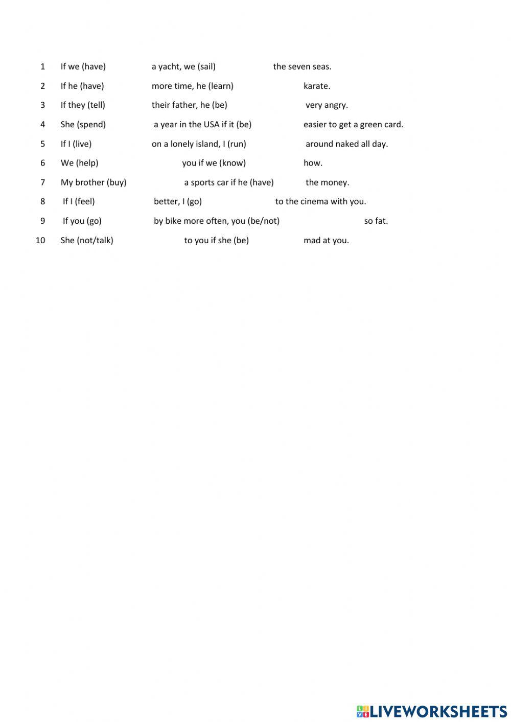 If clause type 2 2998071 byagmur live worksheets