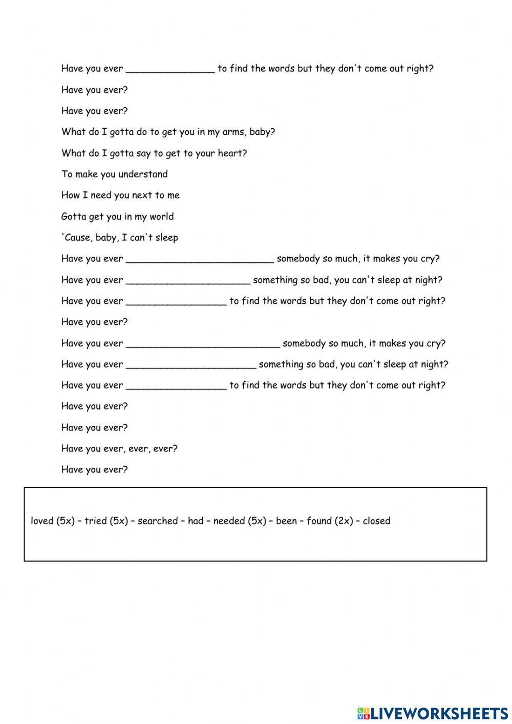 Westlife Have you ever