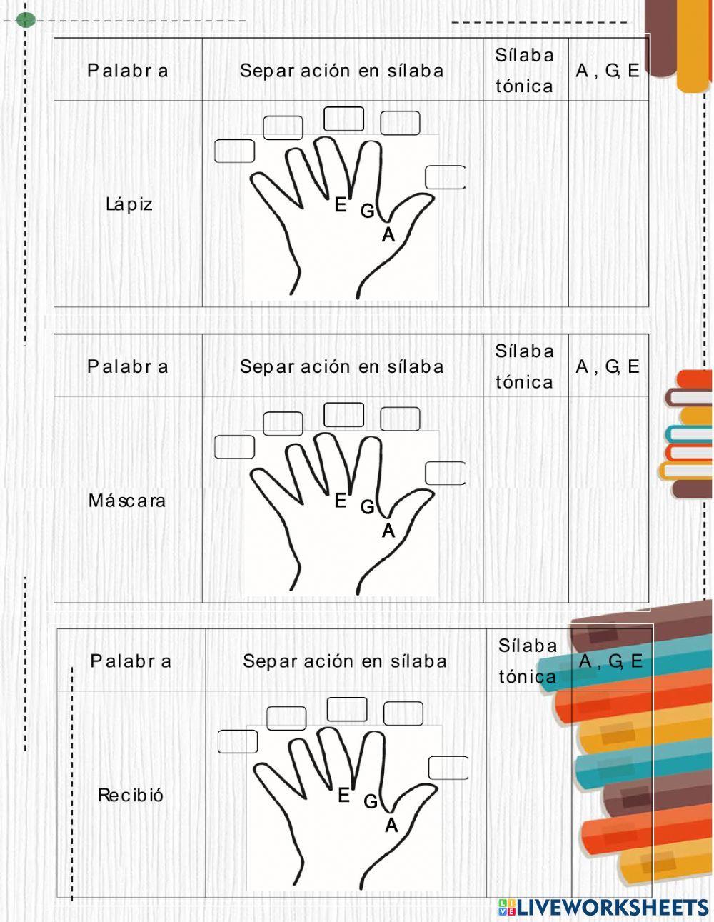 Agudas, graves y esdrújulas