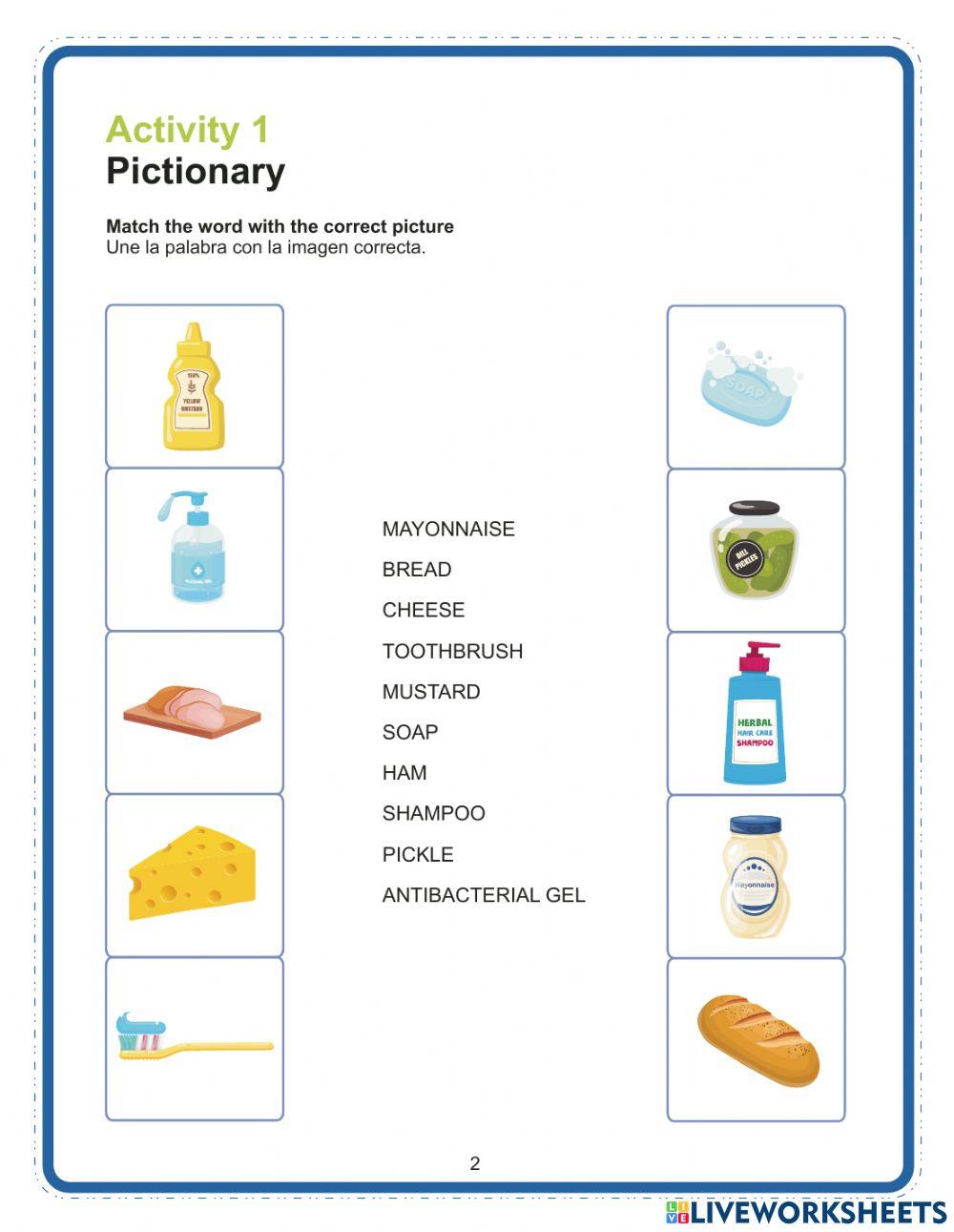 Pictionary exercise for Grade 3 | Live Worksheets