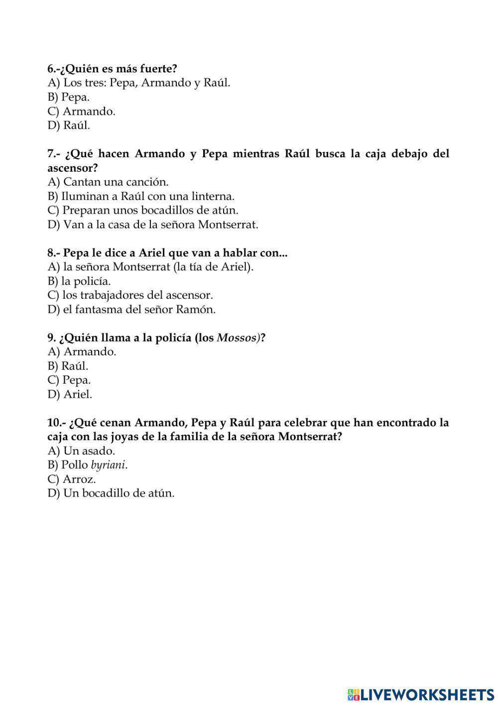 Fantasmas en la escalera Capítulos 14 y 15