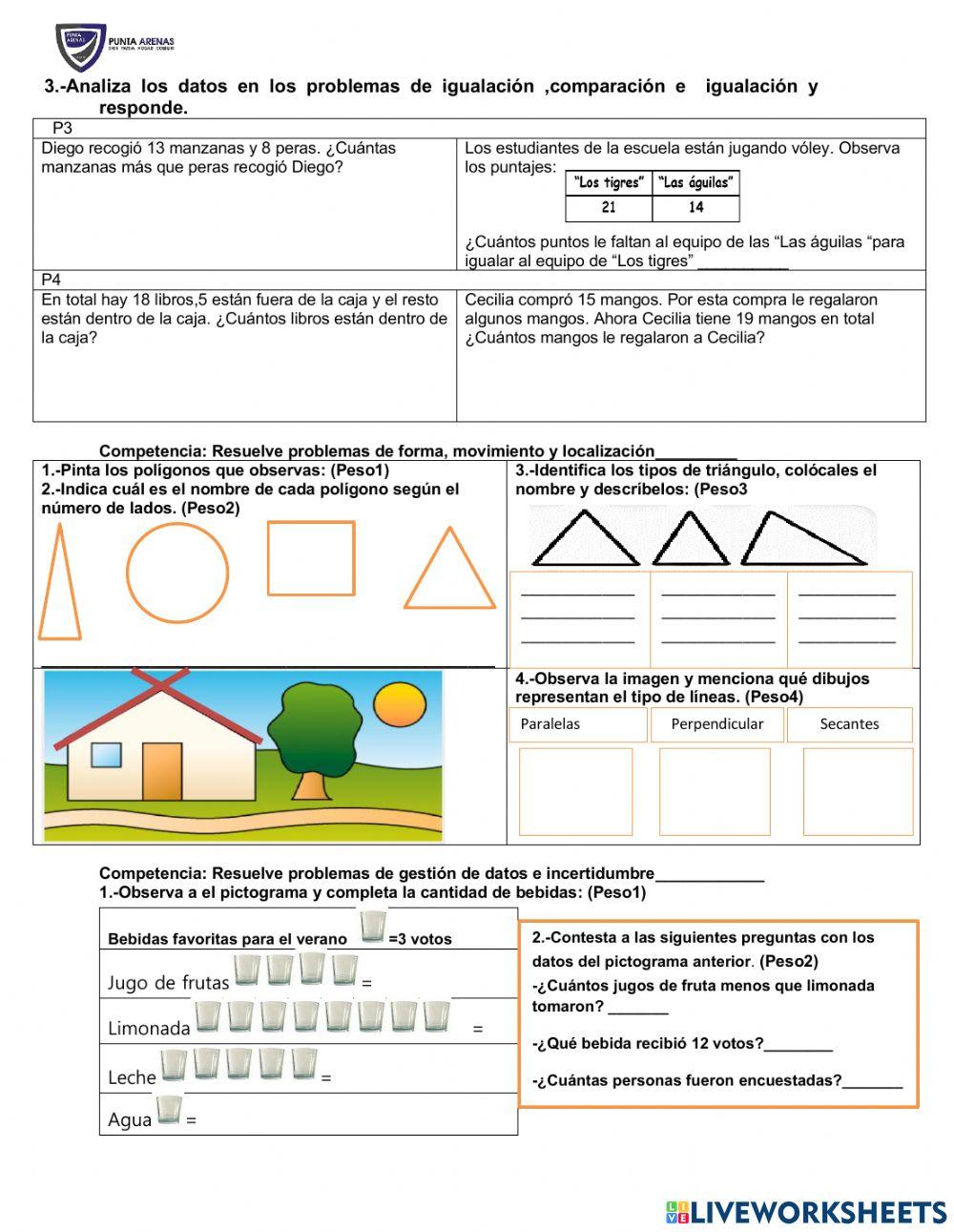 Prueba de Matemática