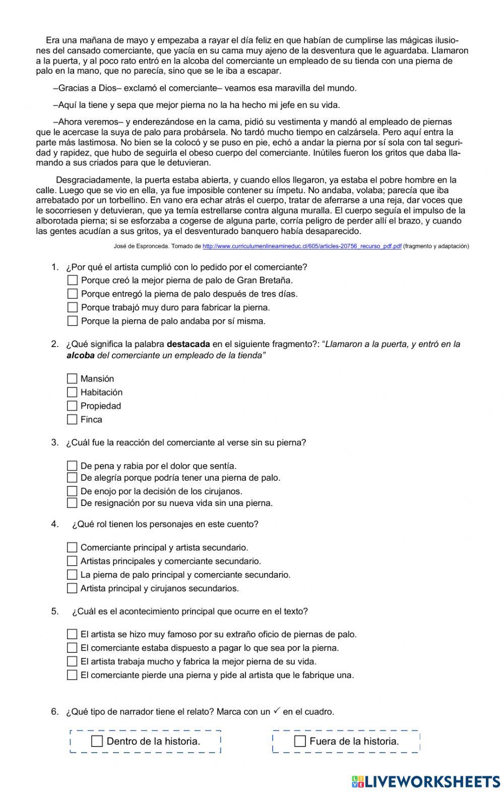 Evaluación sumativa Unidad 1 Lenguaje