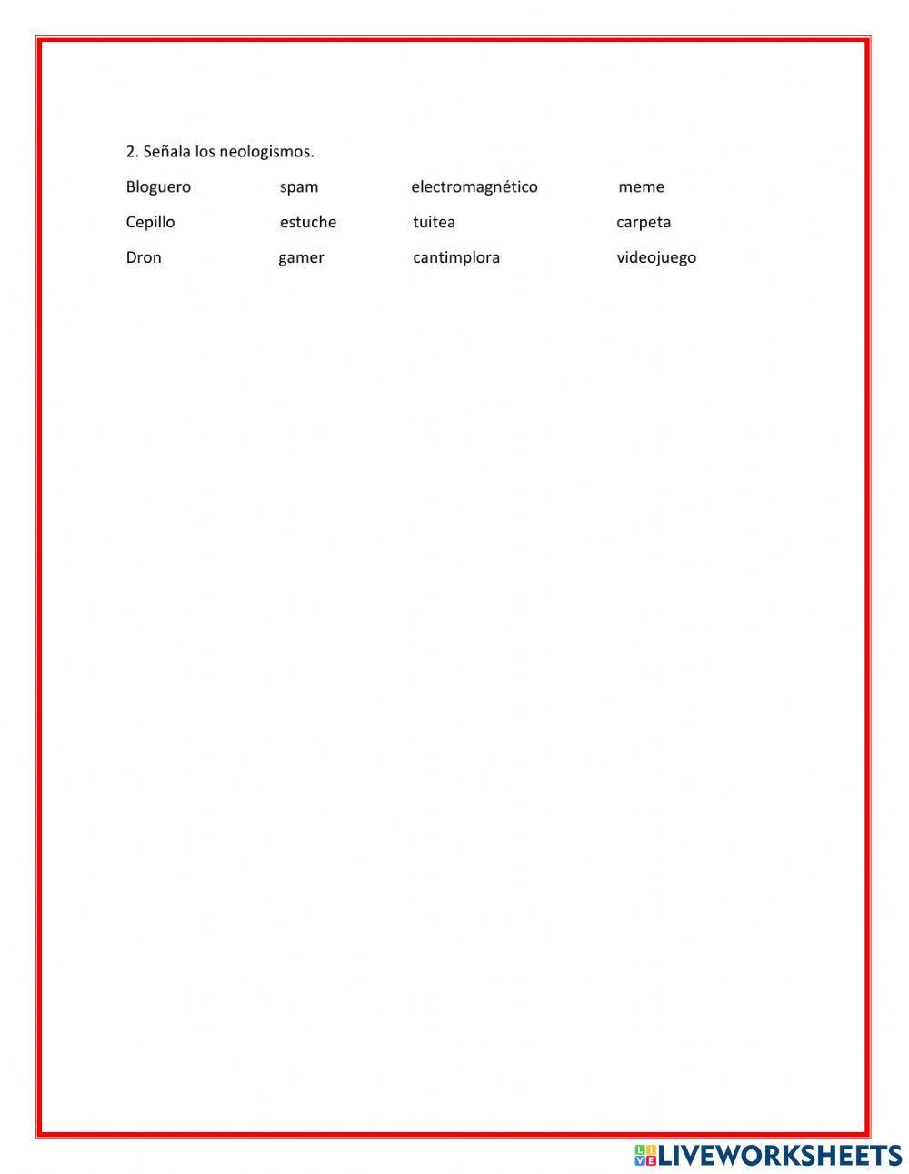 Extranjerismos y neologismos