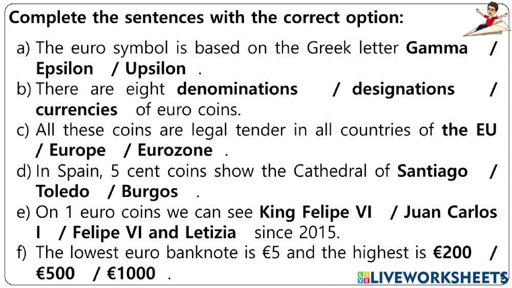 The European Union Worksheets 6-9