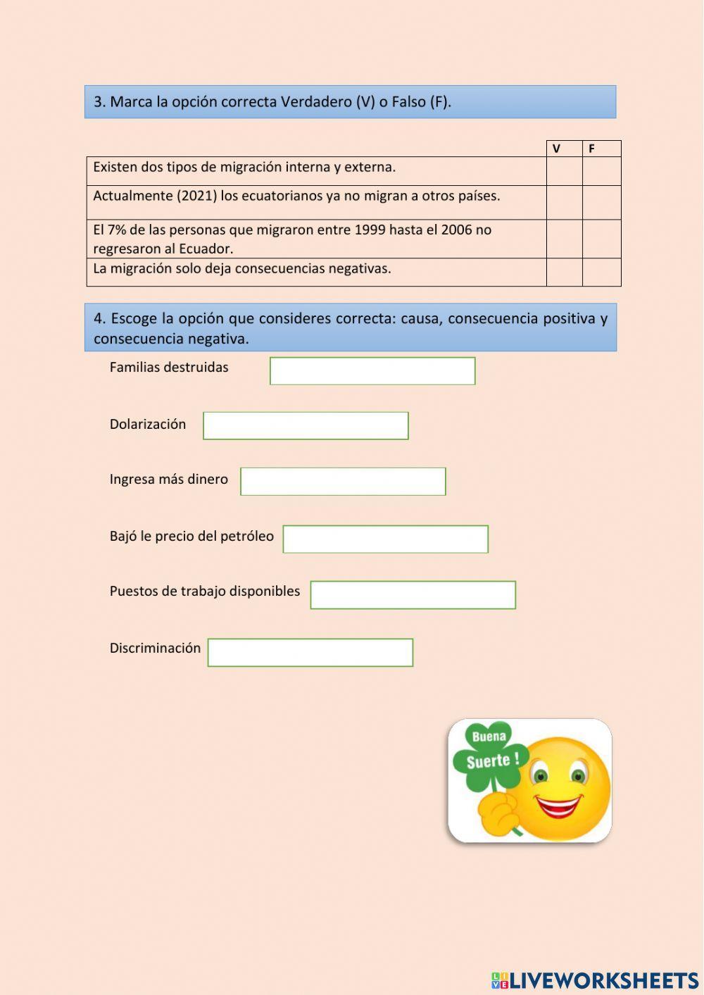 La Migración en Ecuador