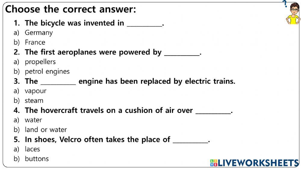 Objects & Machines Worksheets 1-5