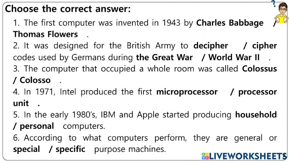 Objects & Machines Worksheets 1-5