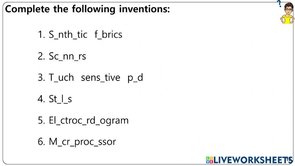 Objects & Machines Worksheets 11-18