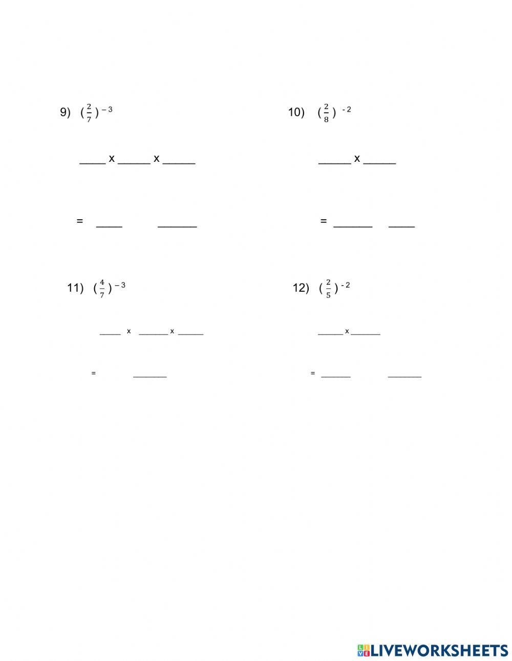 Law of indices rule 5