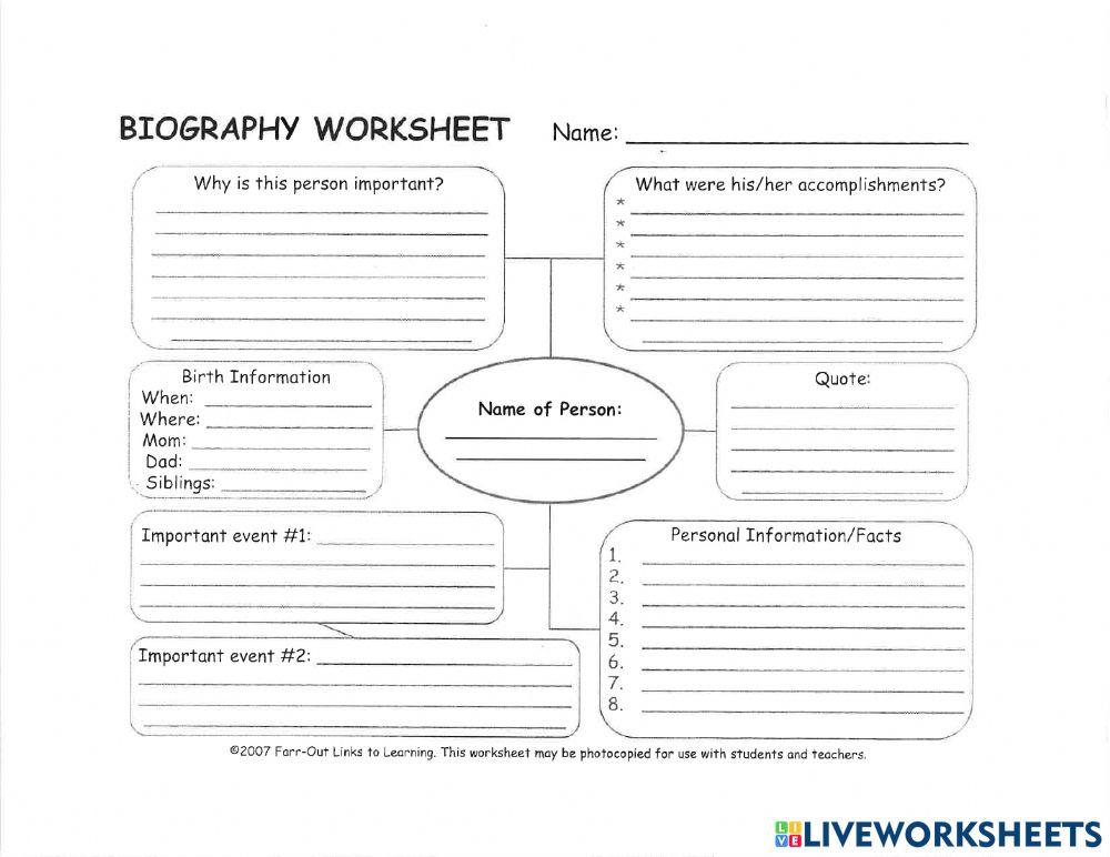 Biography Of Famous Person Online Exercise For Live Worksheets biography-of-famous-person-online-exercise-for-live-worksheets