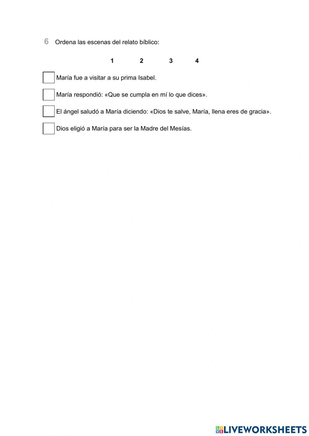 Evaluación Unidad 3 4º Primaria