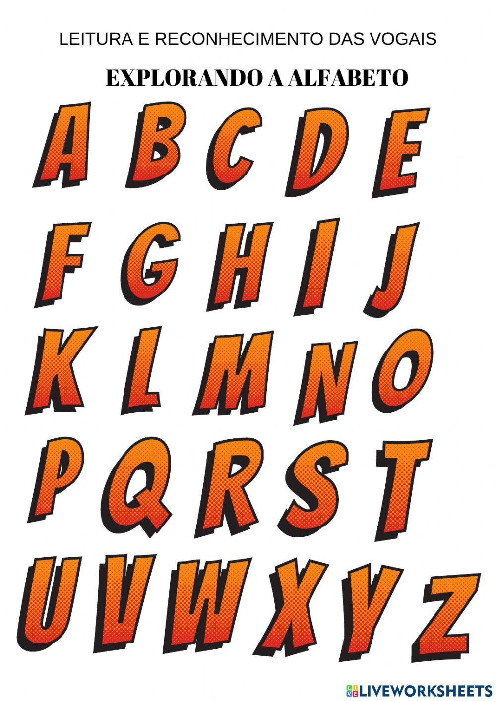 EXPLORANDO O ALFABETO- VOGAIS E CONSOANTES-ENCONTRO VOCÁLICO