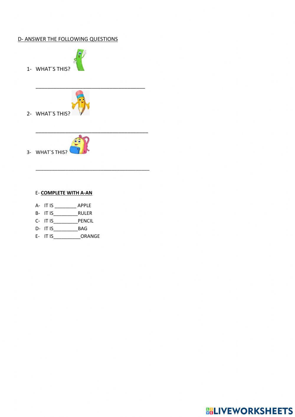 FAMILY AND FRIENDS 1- UNIT 1