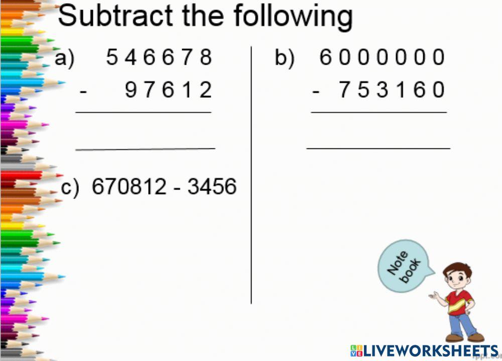 Subtraction