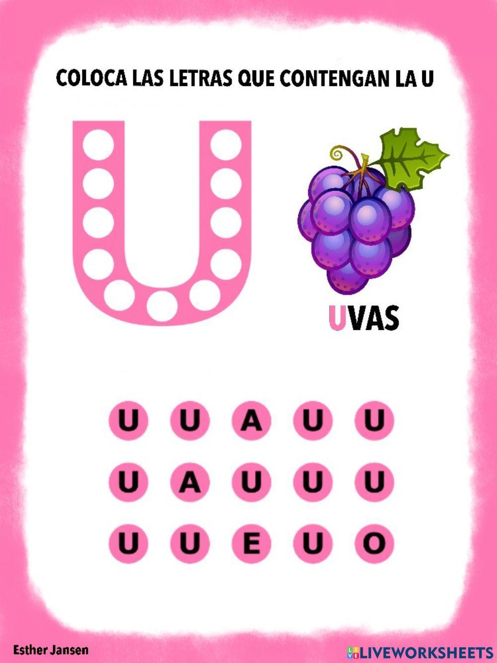 La letra U La letra U