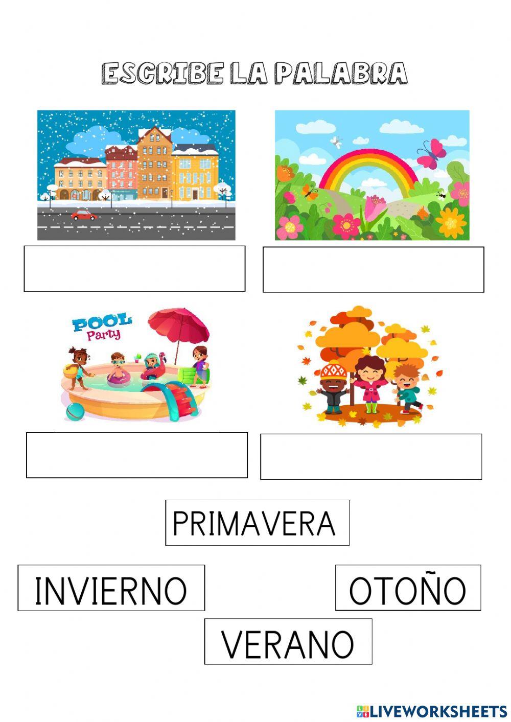 Vocabulario estaciones