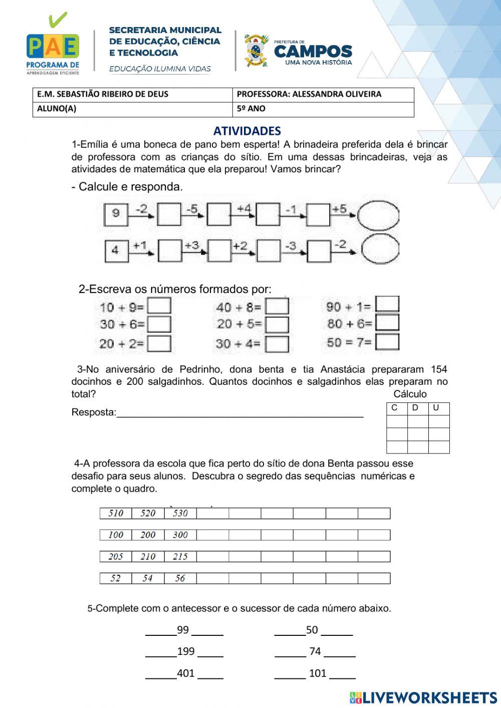 Sequência Númerica