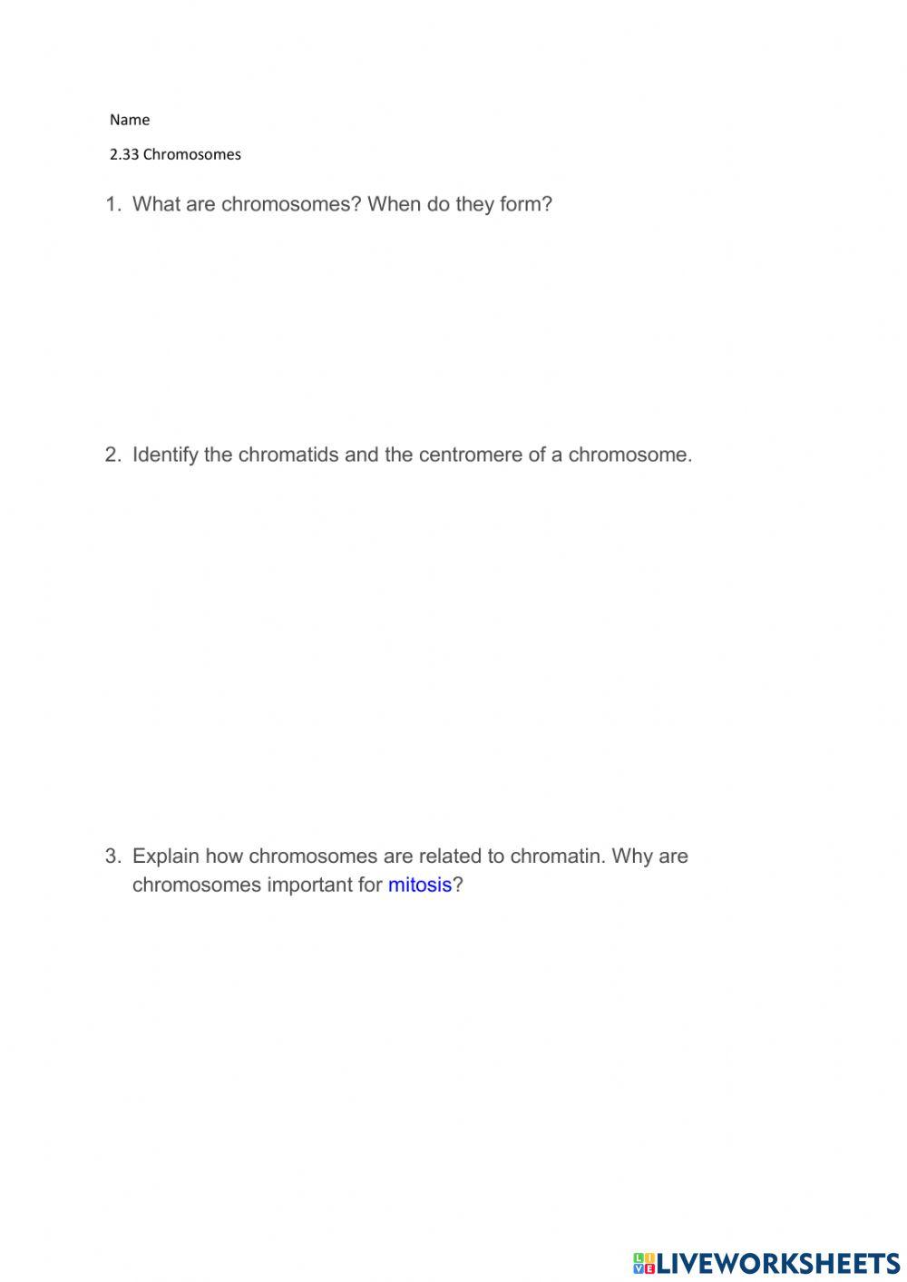 2.33 Chromosomes
