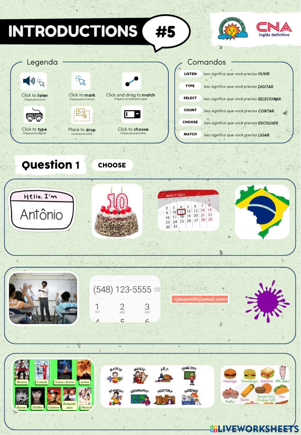 Introduction - Personal Questions