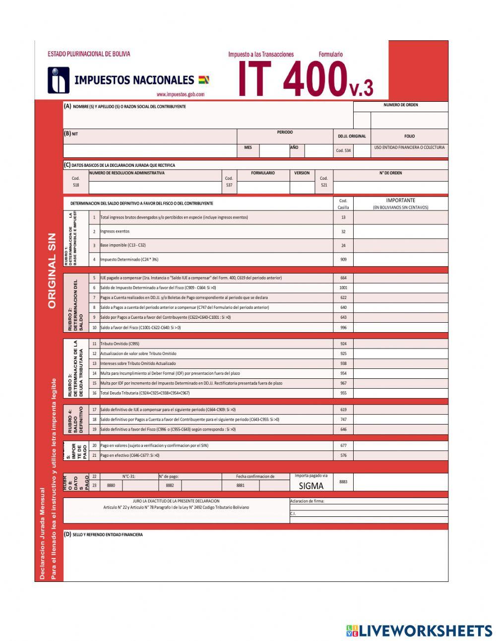 Determinación y cálculo del iva-it