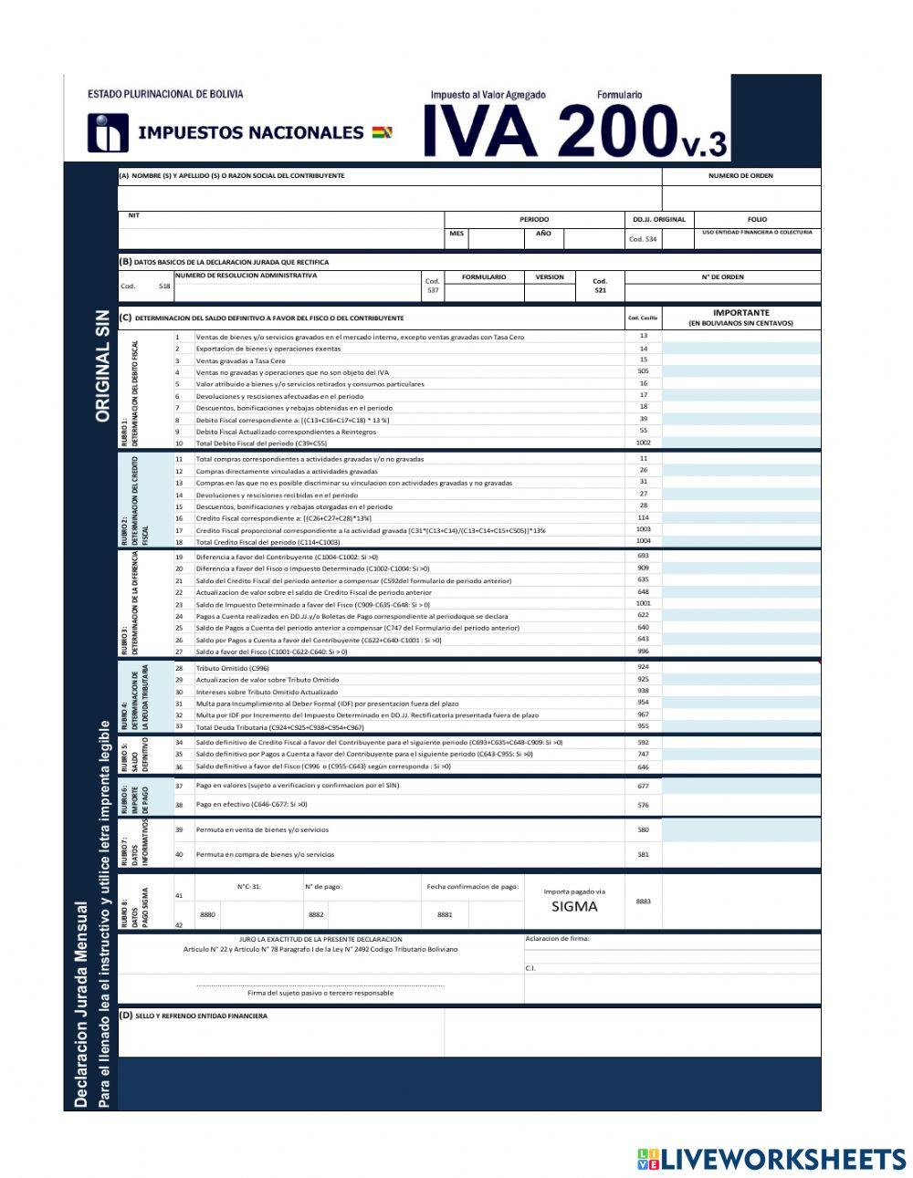 Determinación y cálculo del iva-it