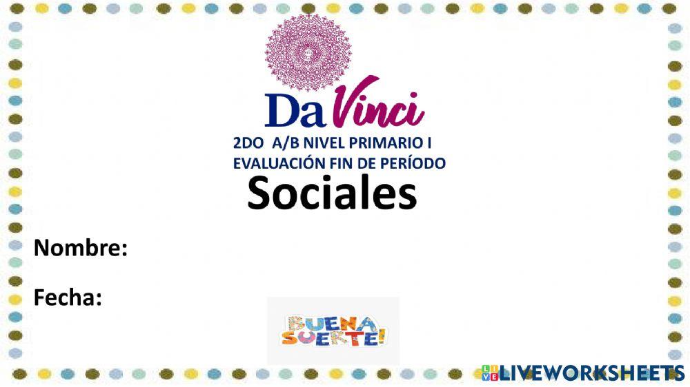 Prueba final Sociales