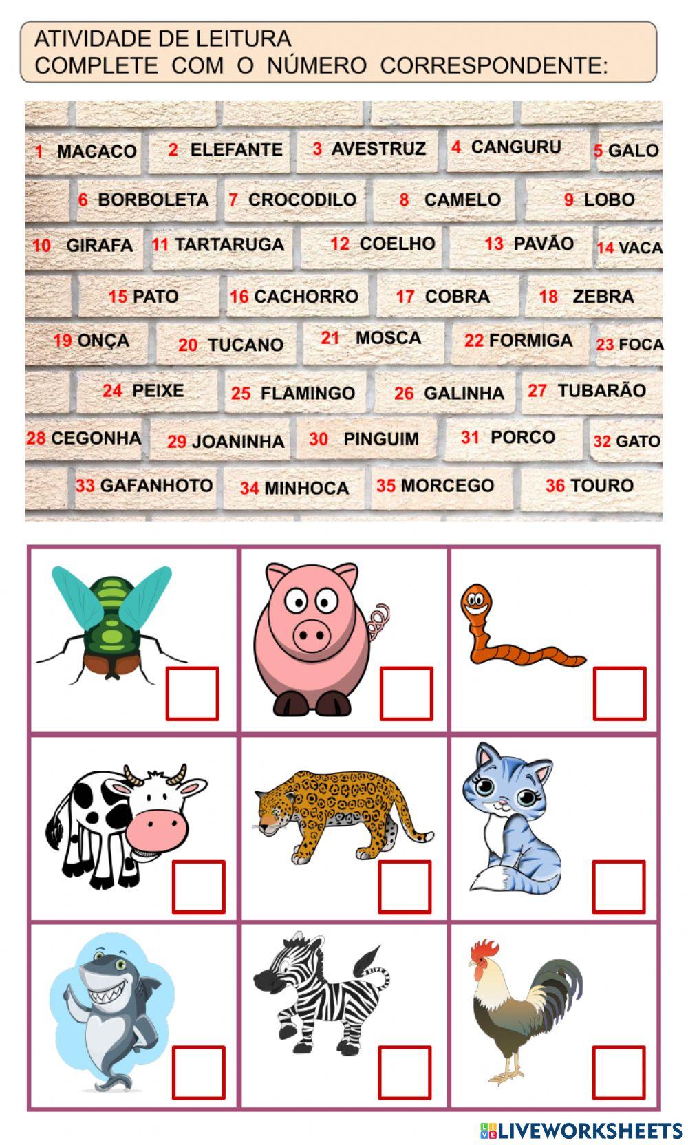 Atividade de leitura