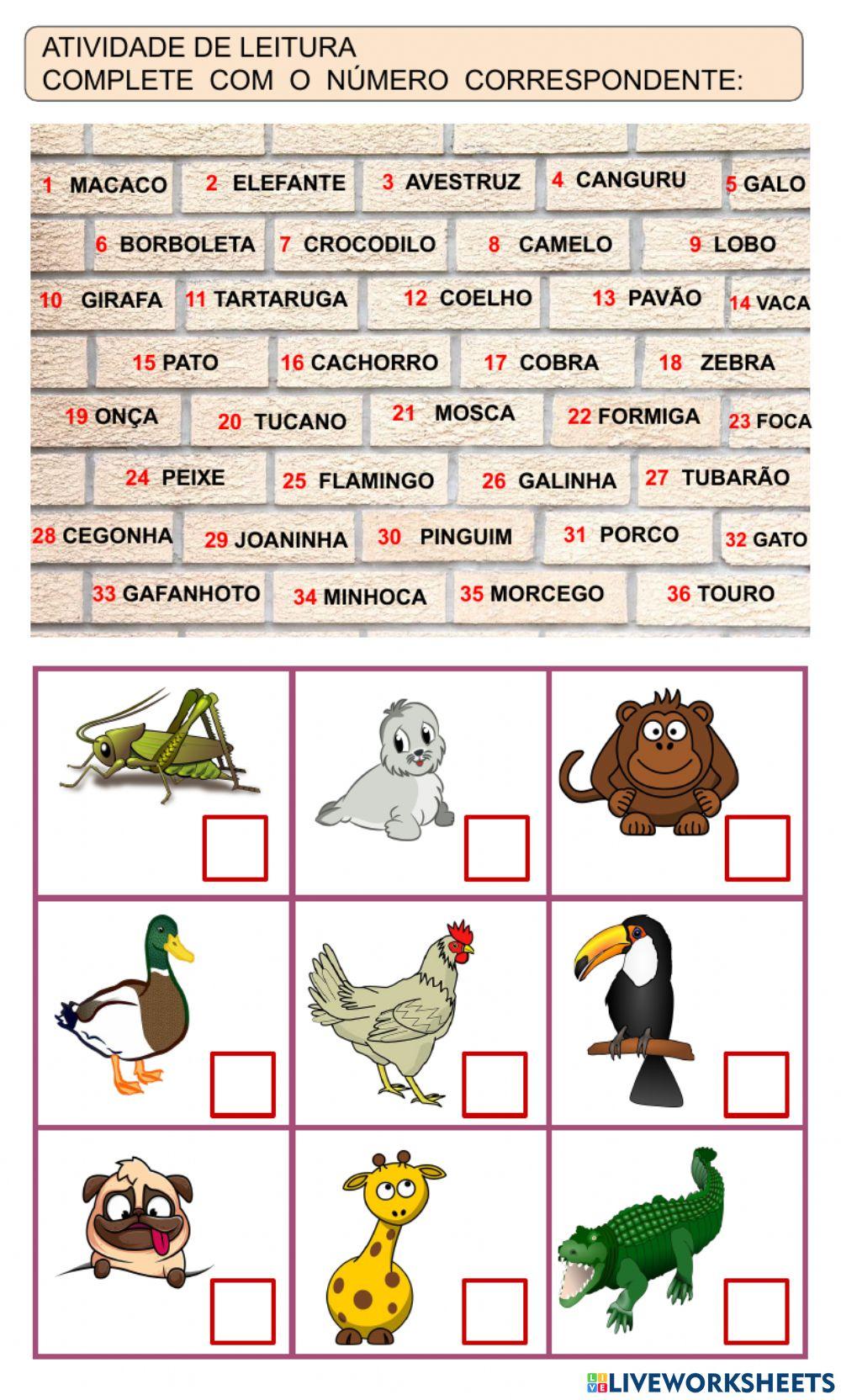 Atividade de leitura