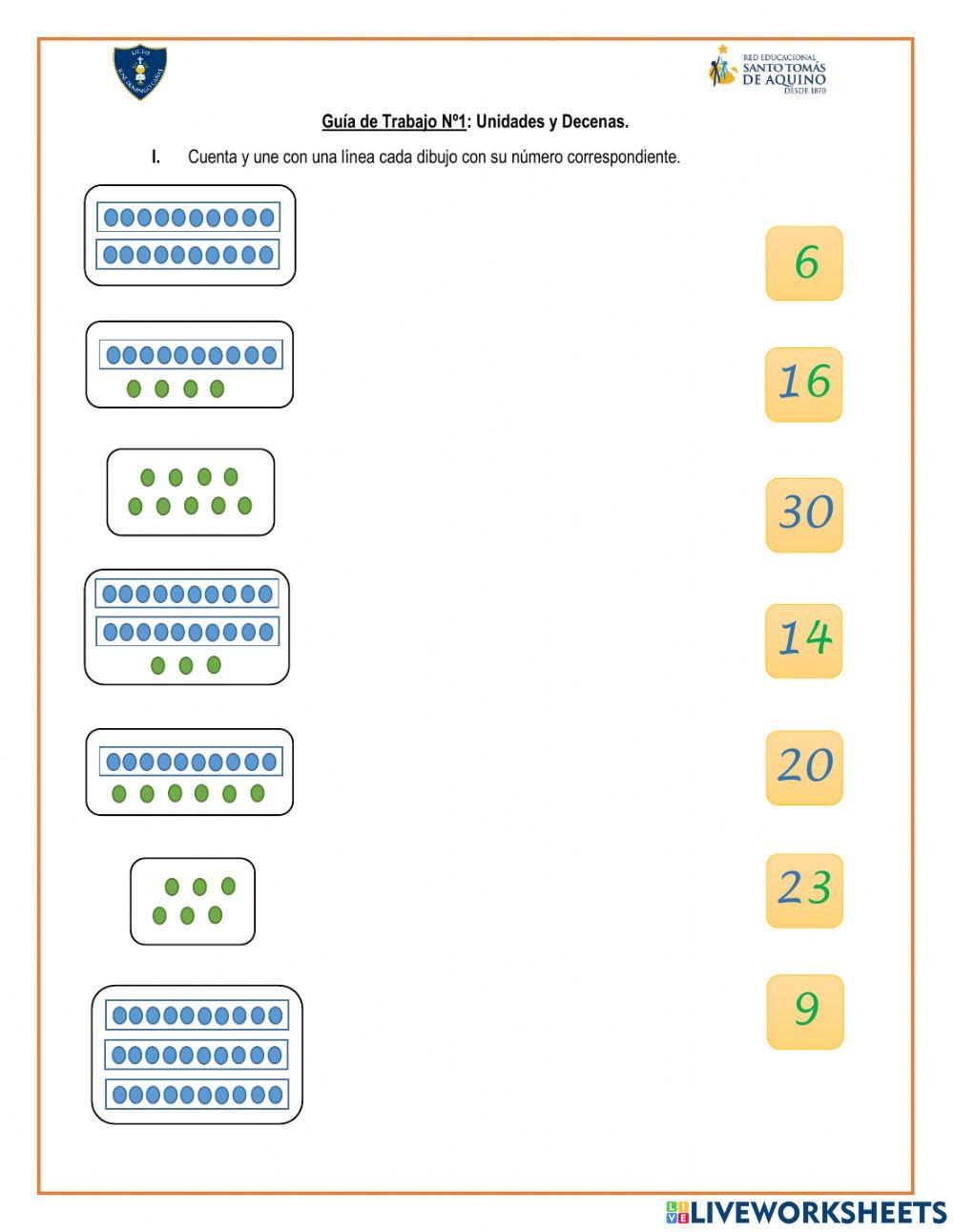 Unidades y Decenas hasta 30