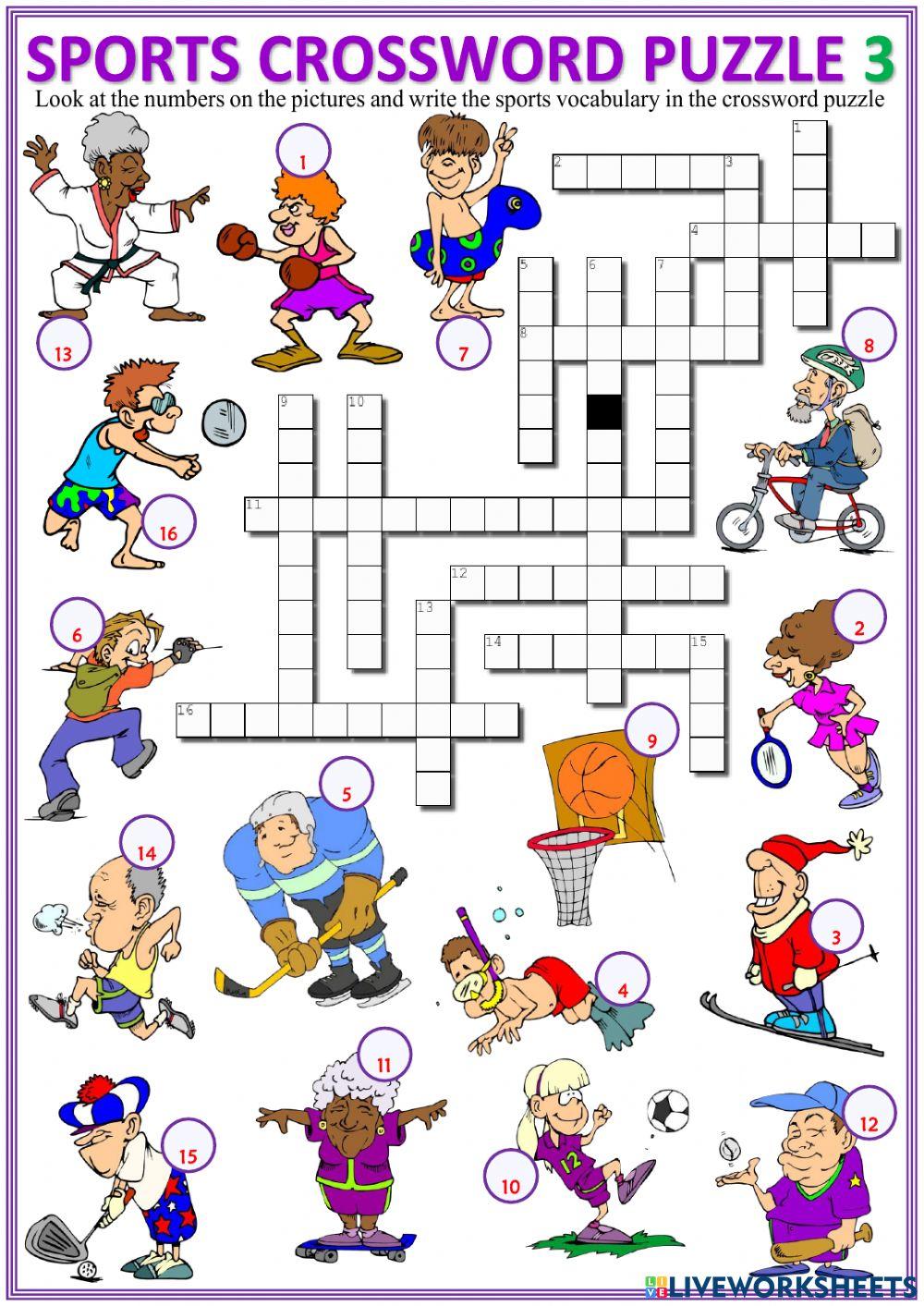 Sports online exercise for Eighth Live Worksheets