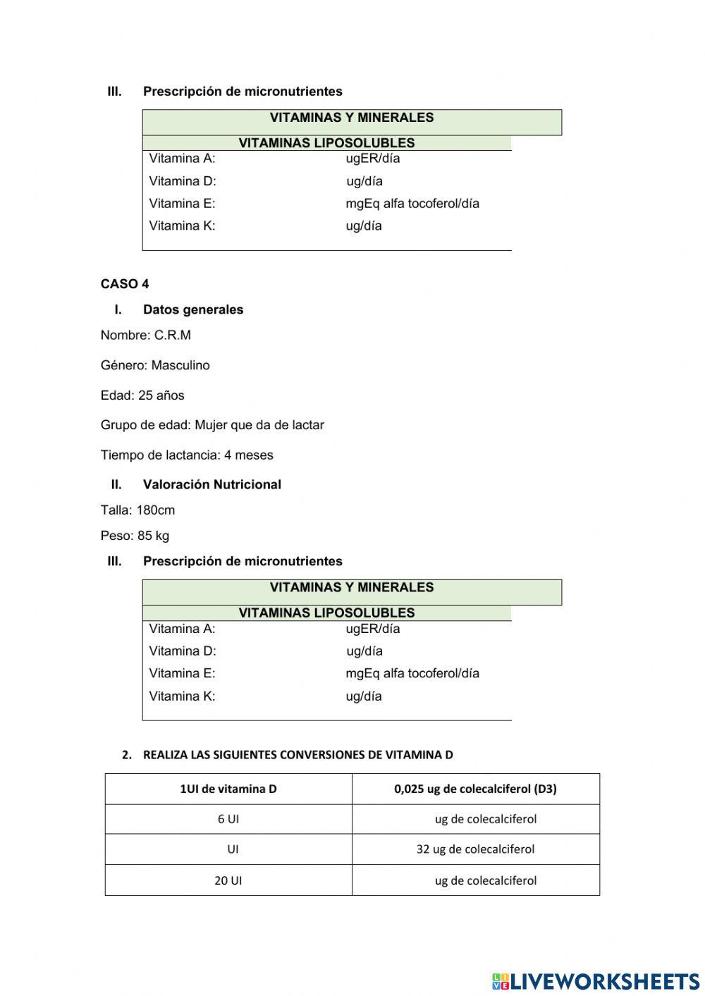 Vitaminas Liposolubles