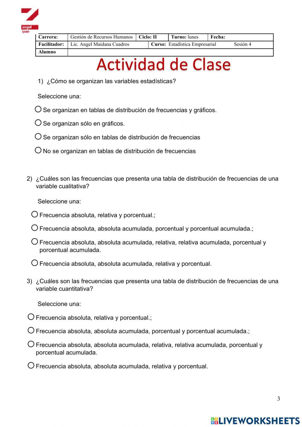 Tipos de Frecuencias 2
