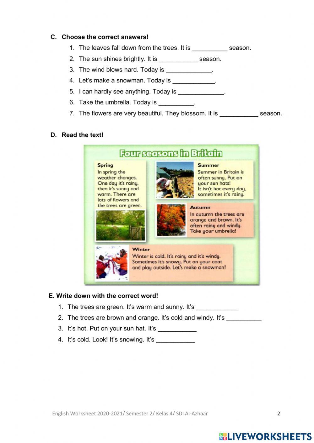 Weather and Season 2