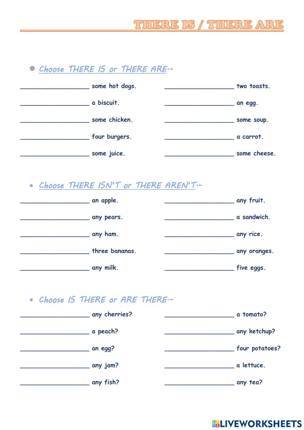 There is y There are