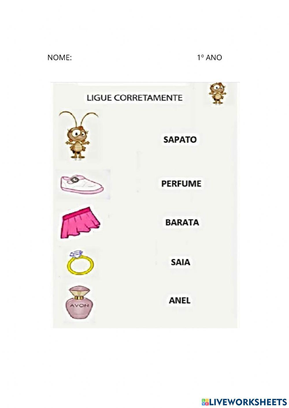 Ligue a figura com o seu nome