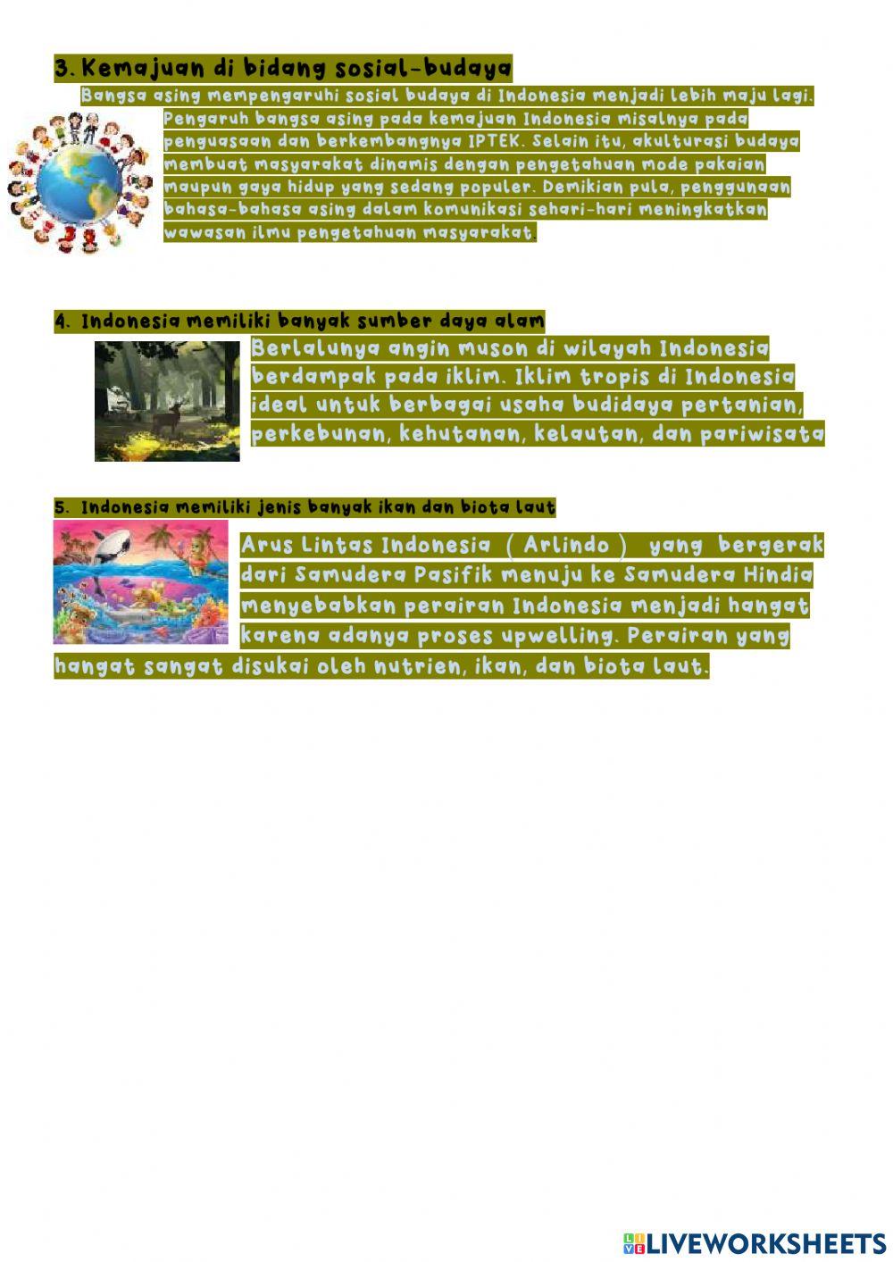 Pengaruh&keuntungan Letak Geografis