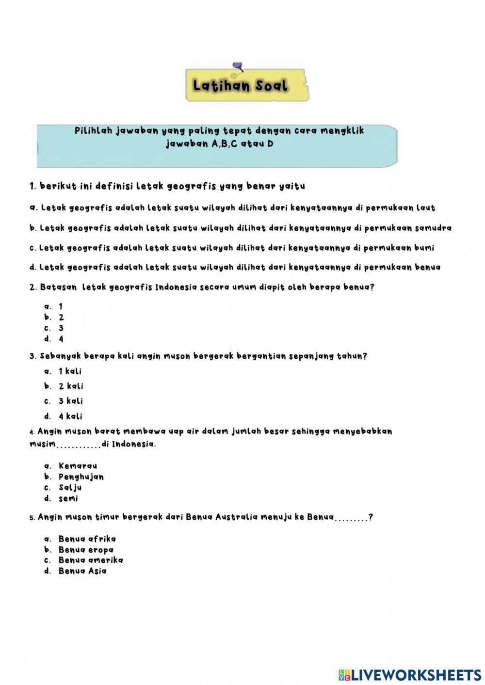 Pengaruh&keuntungan Letak Geografis
