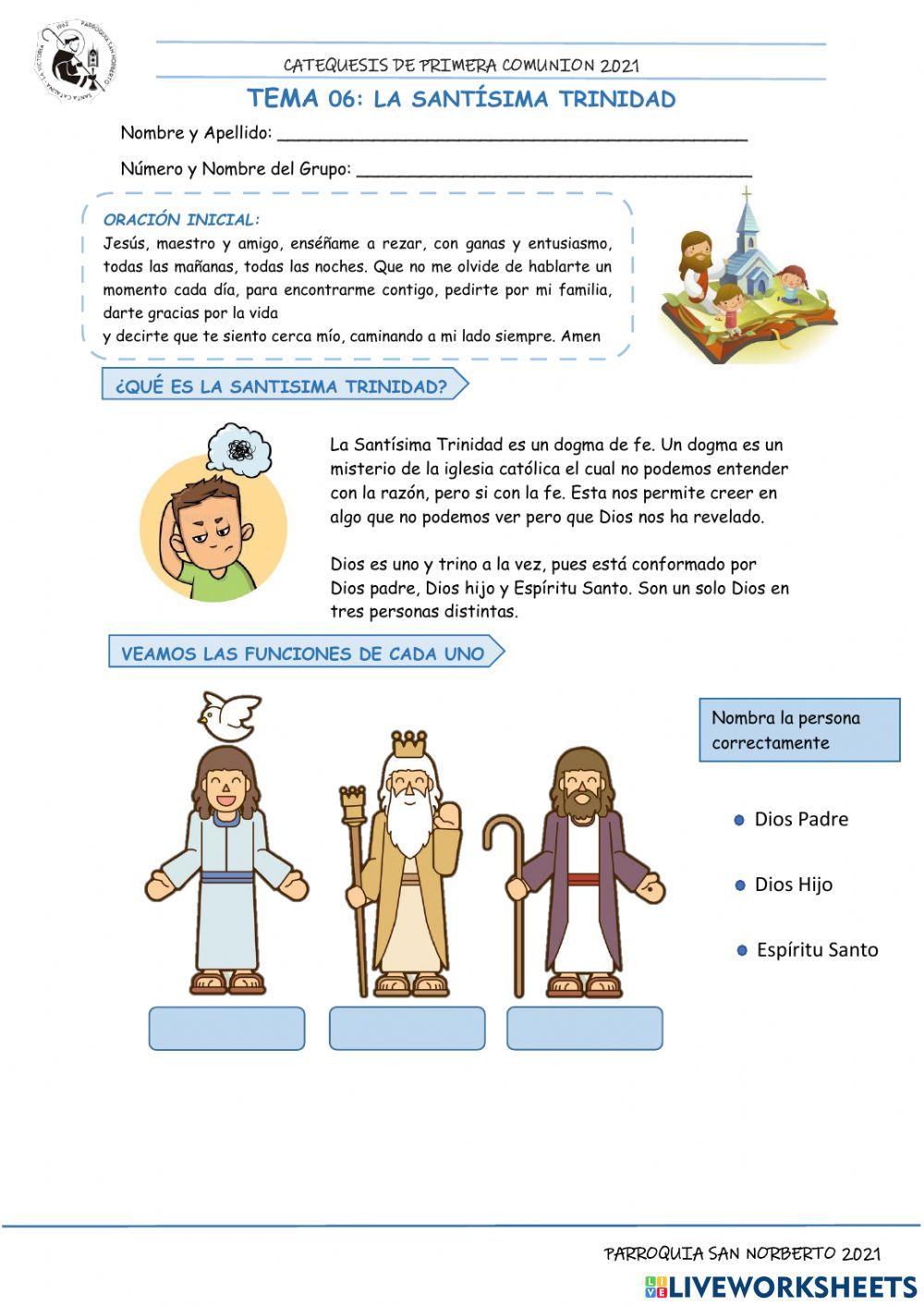 Tema 6: La Santísima Trinidad