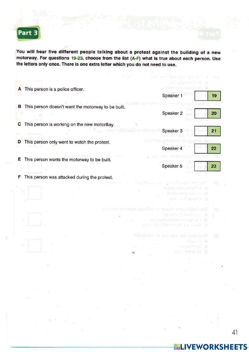 FCE Listening Test - 9, 10