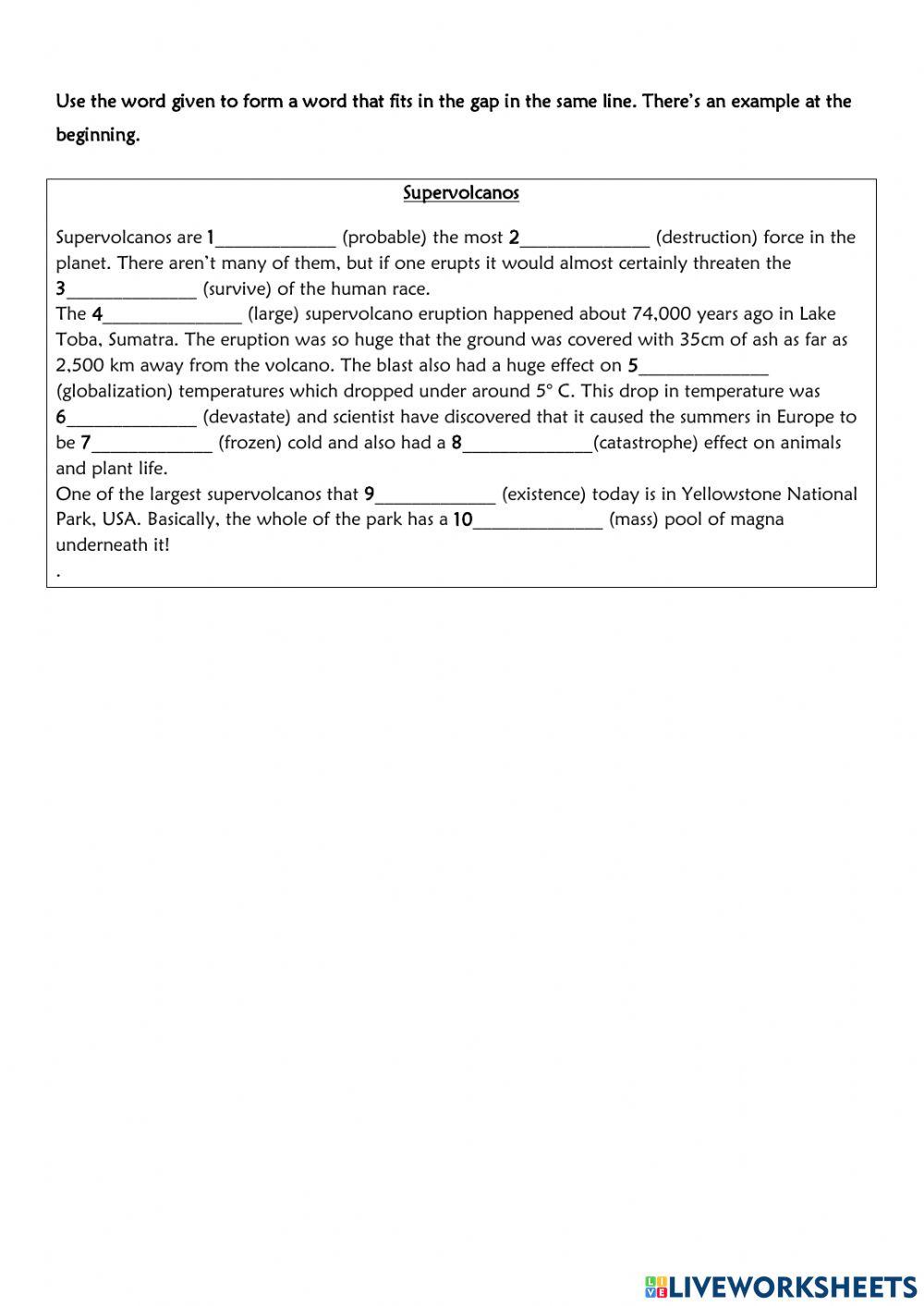 Test on vocabulary and grammar units 1-4 Prepare 6!