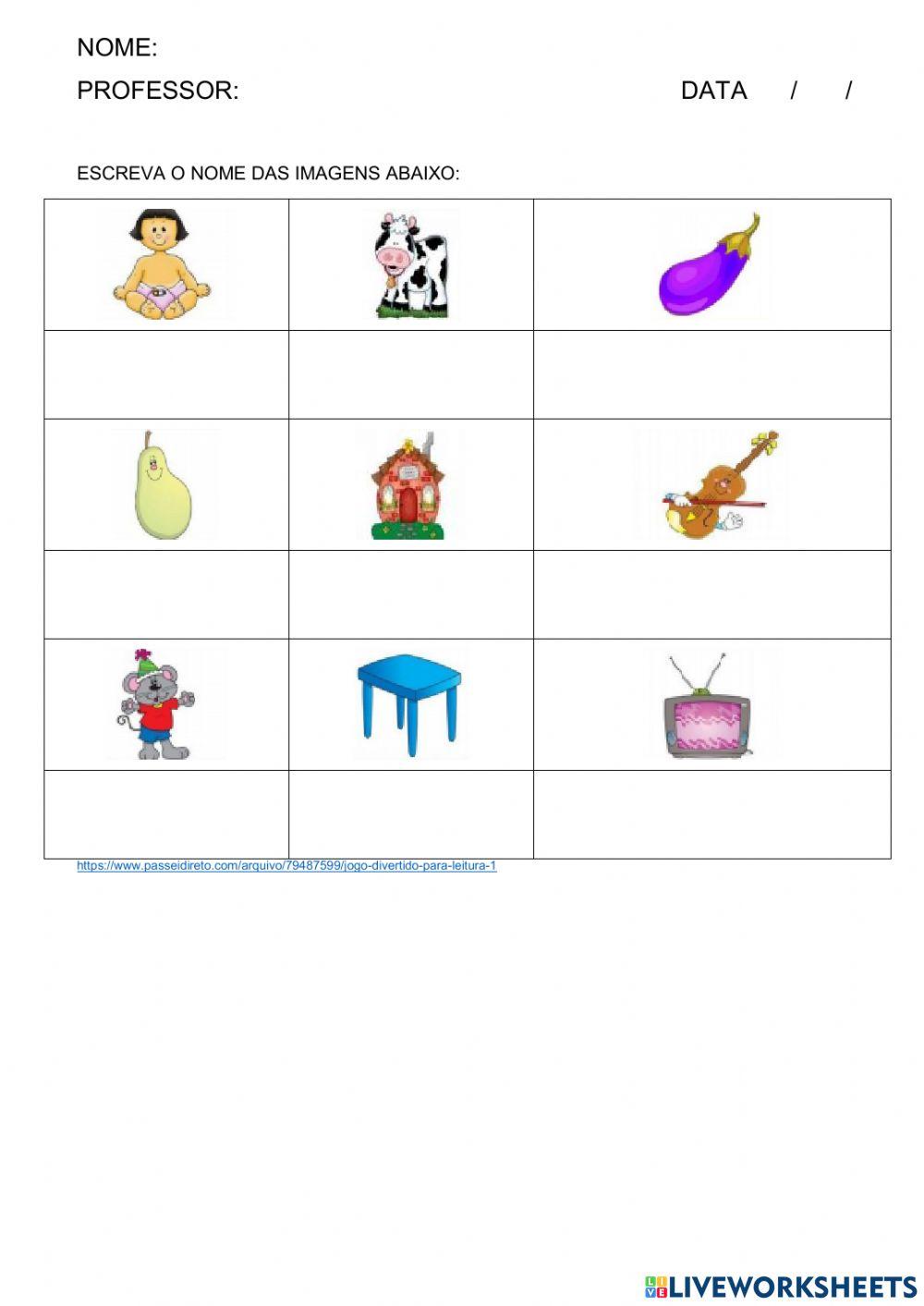 Escrevas as Palavras