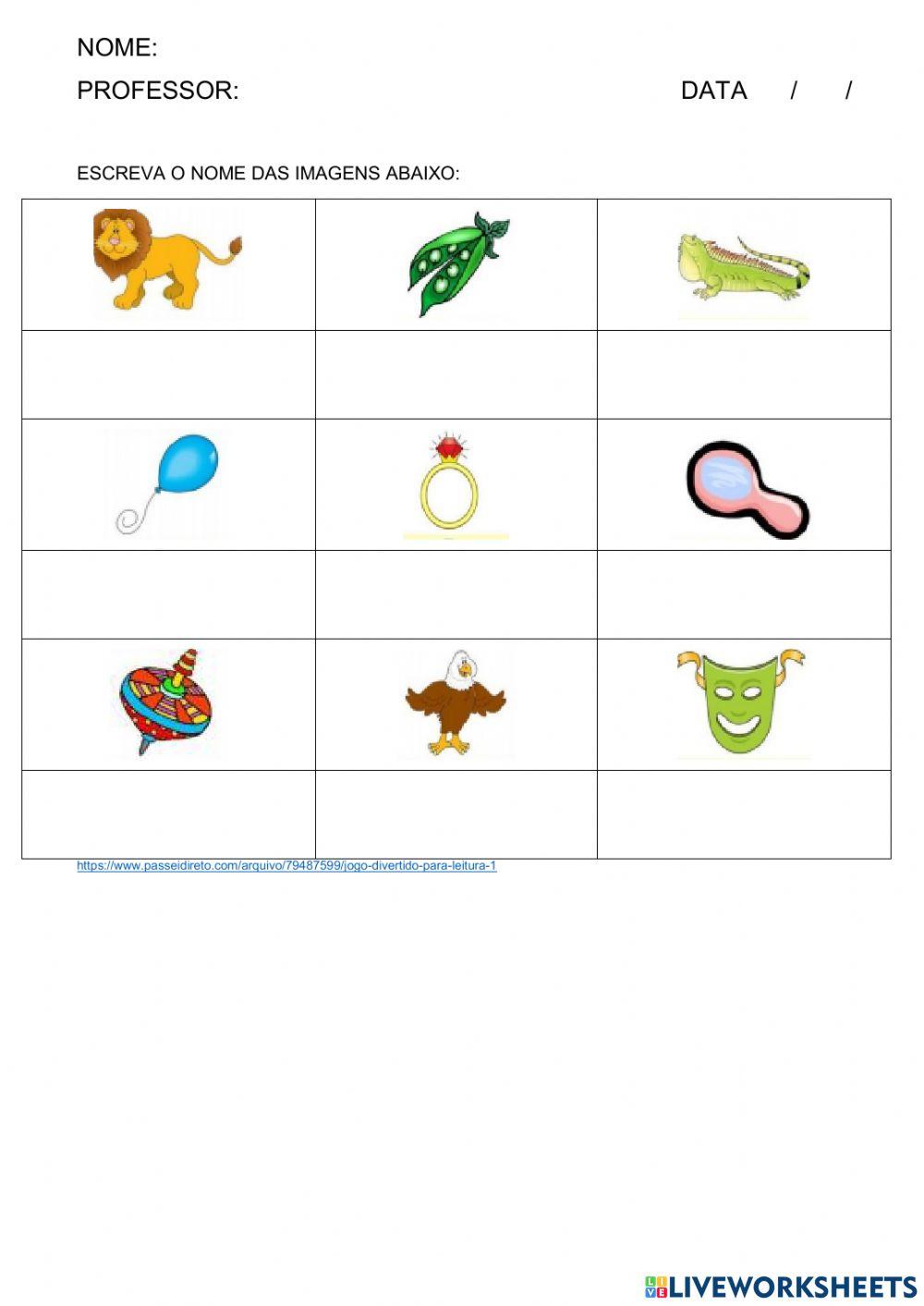 Escrevas as Palavras