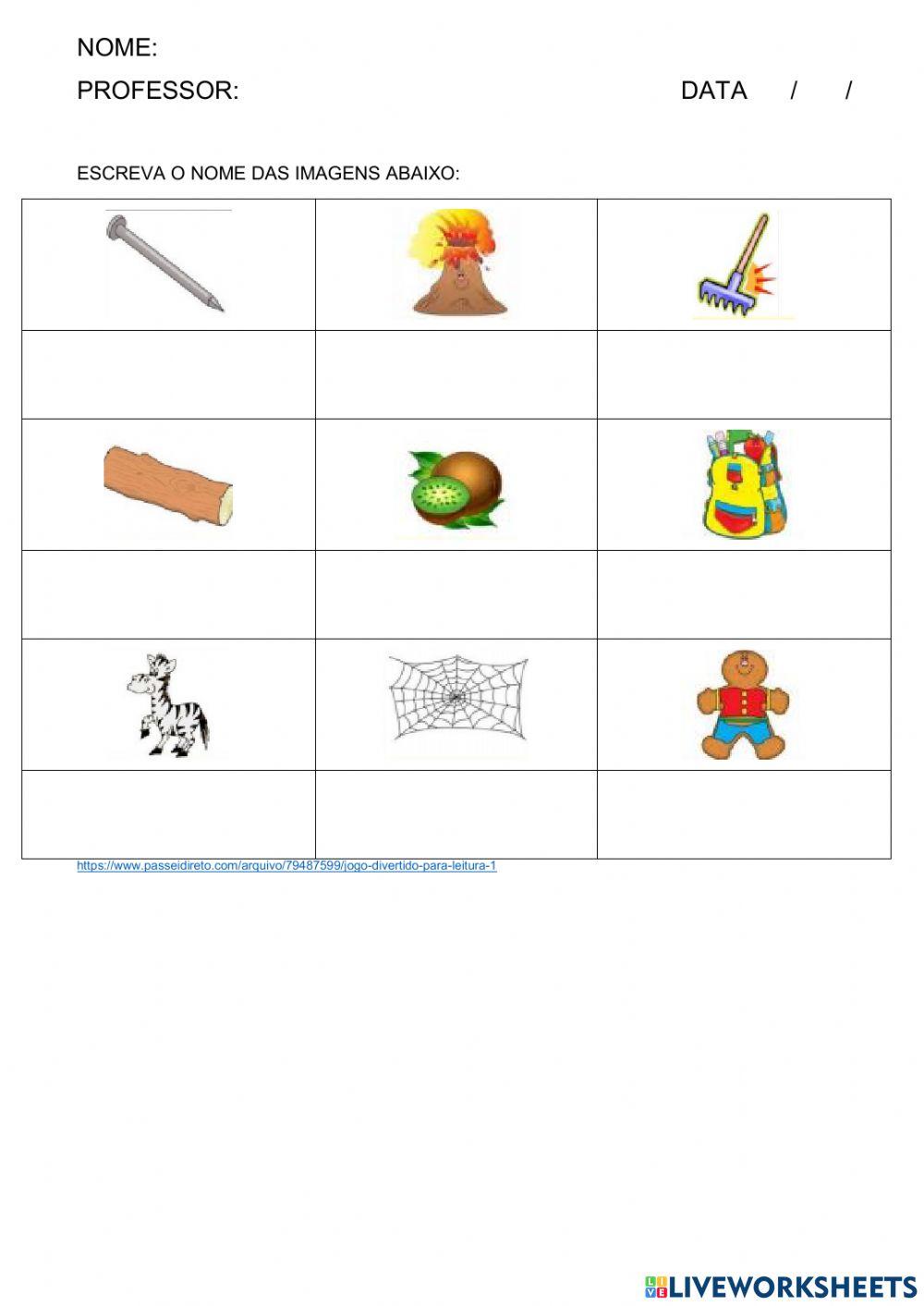 Escrevas as Palavras